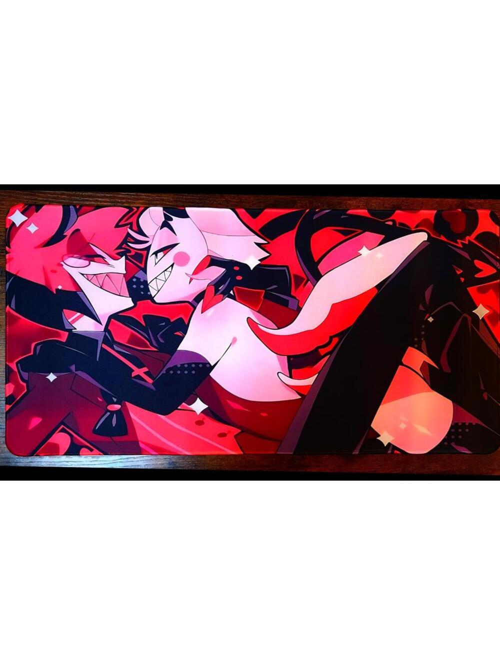 Lucifer and Alastor- Radioapple playmat - Hazbin Hotel
